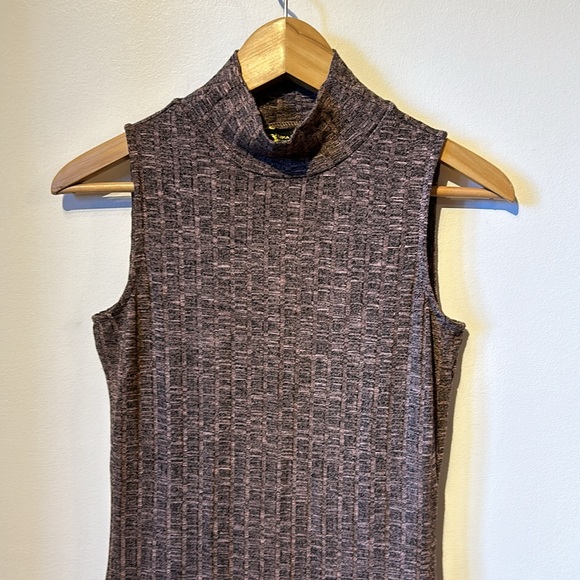 NWT Serena Williams Midi Dress Size XS Stretchy high neck sleeveless shapely - Picture 2 of 8